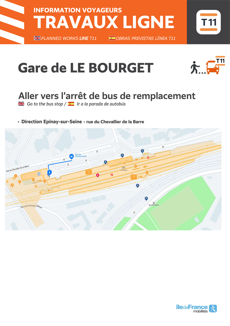 Bus line route Bus T11